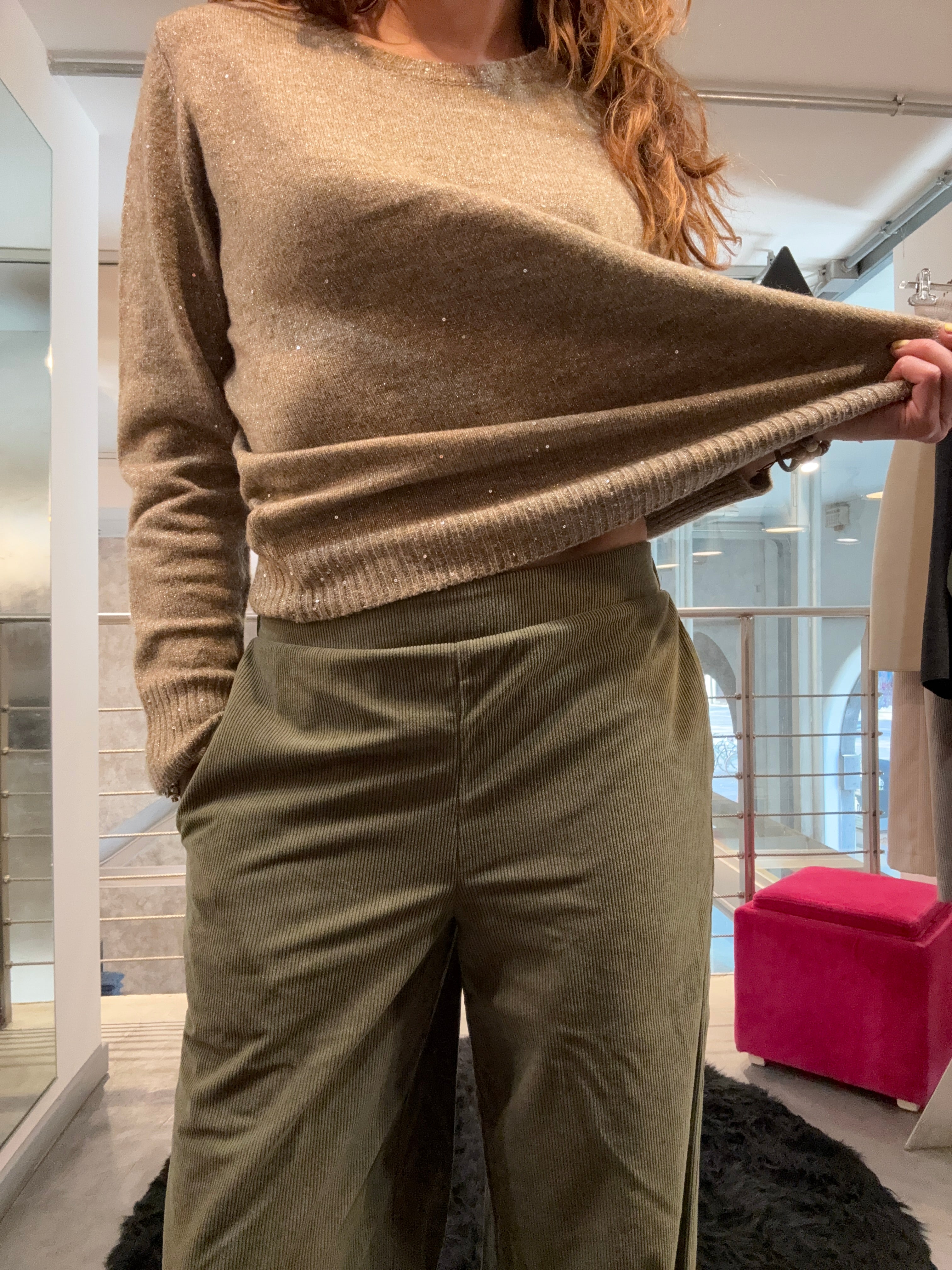 Pantalone Velluto Vero Moda