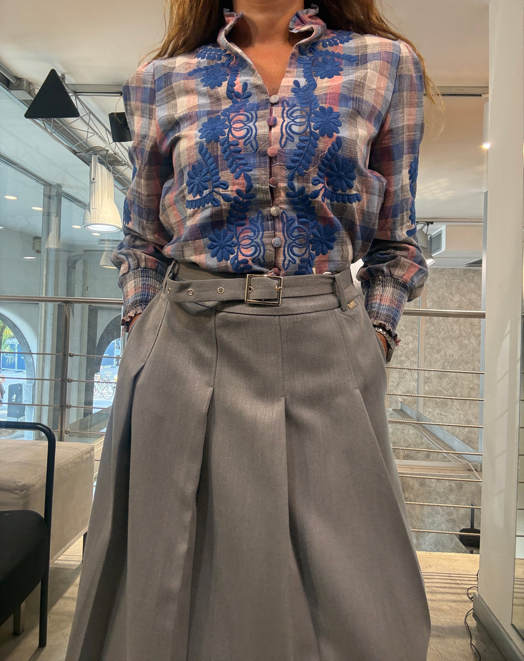 Camicia Ricamo Fiori