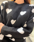 Pull Fluffy Cuori Molly Bracken
