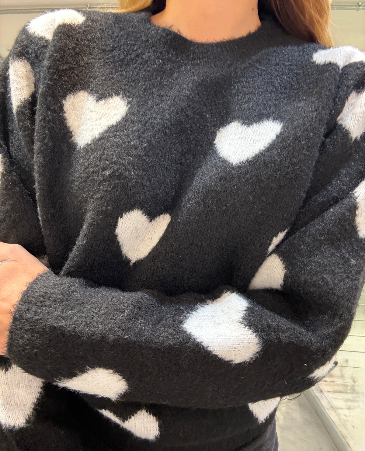 Pull Fluffy Cuori Molly Bracken