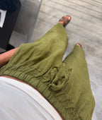 Pantaloni Lino Coulisses Landi