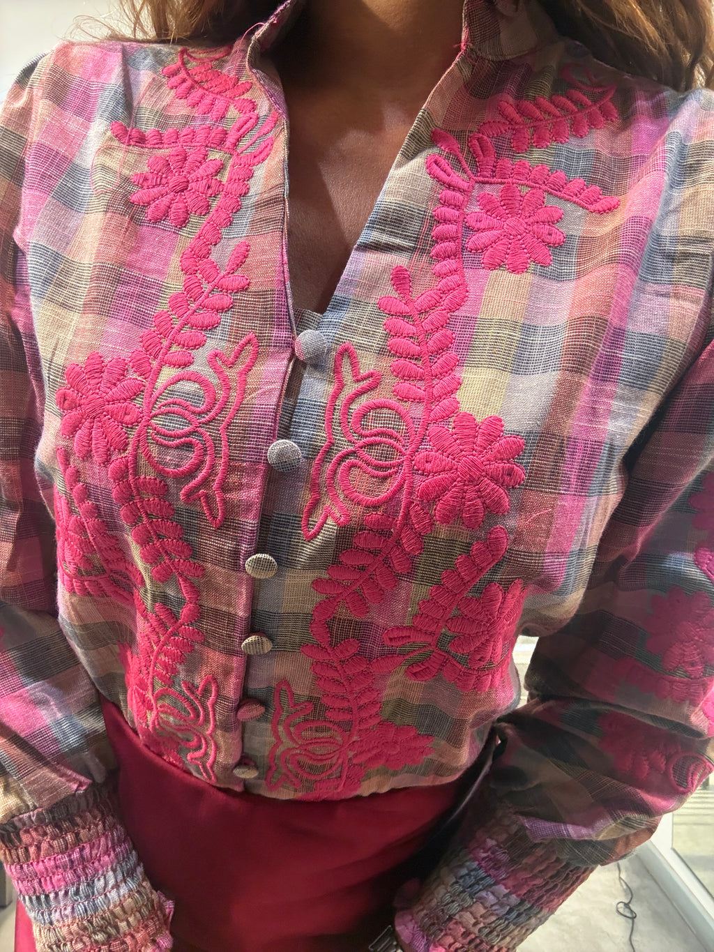 Camicia Ricamo Fiori