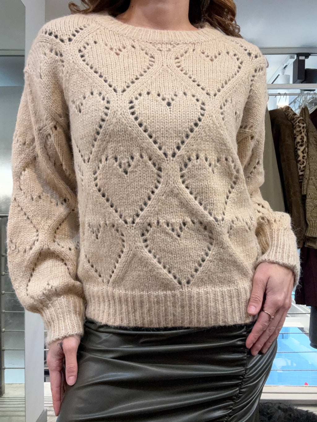 Pull Traforo Cuore Molly Bracken