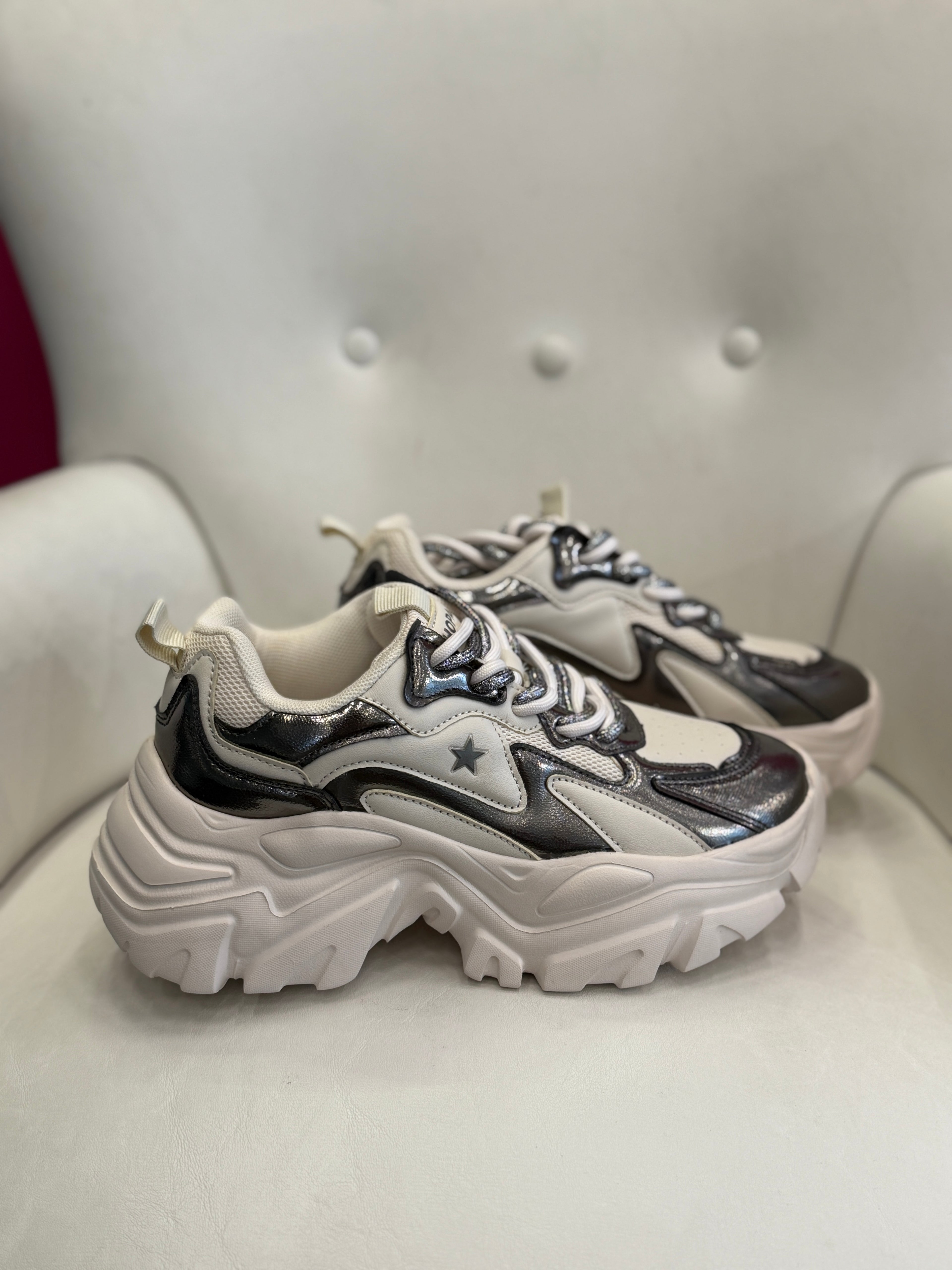 Sneakers Shopart Megan Silver