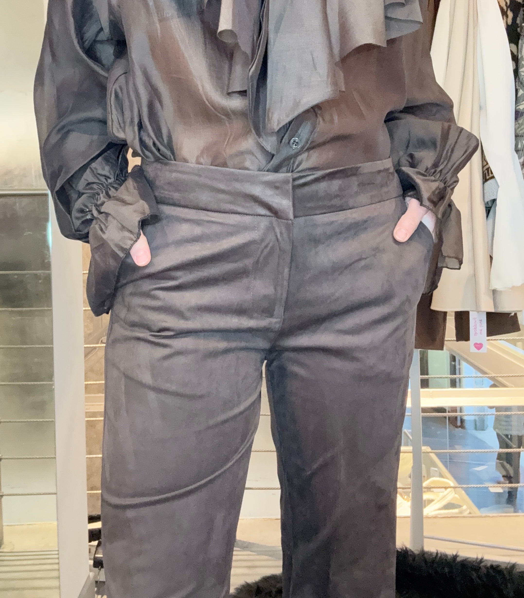 Pantaloni Suède Glamorous