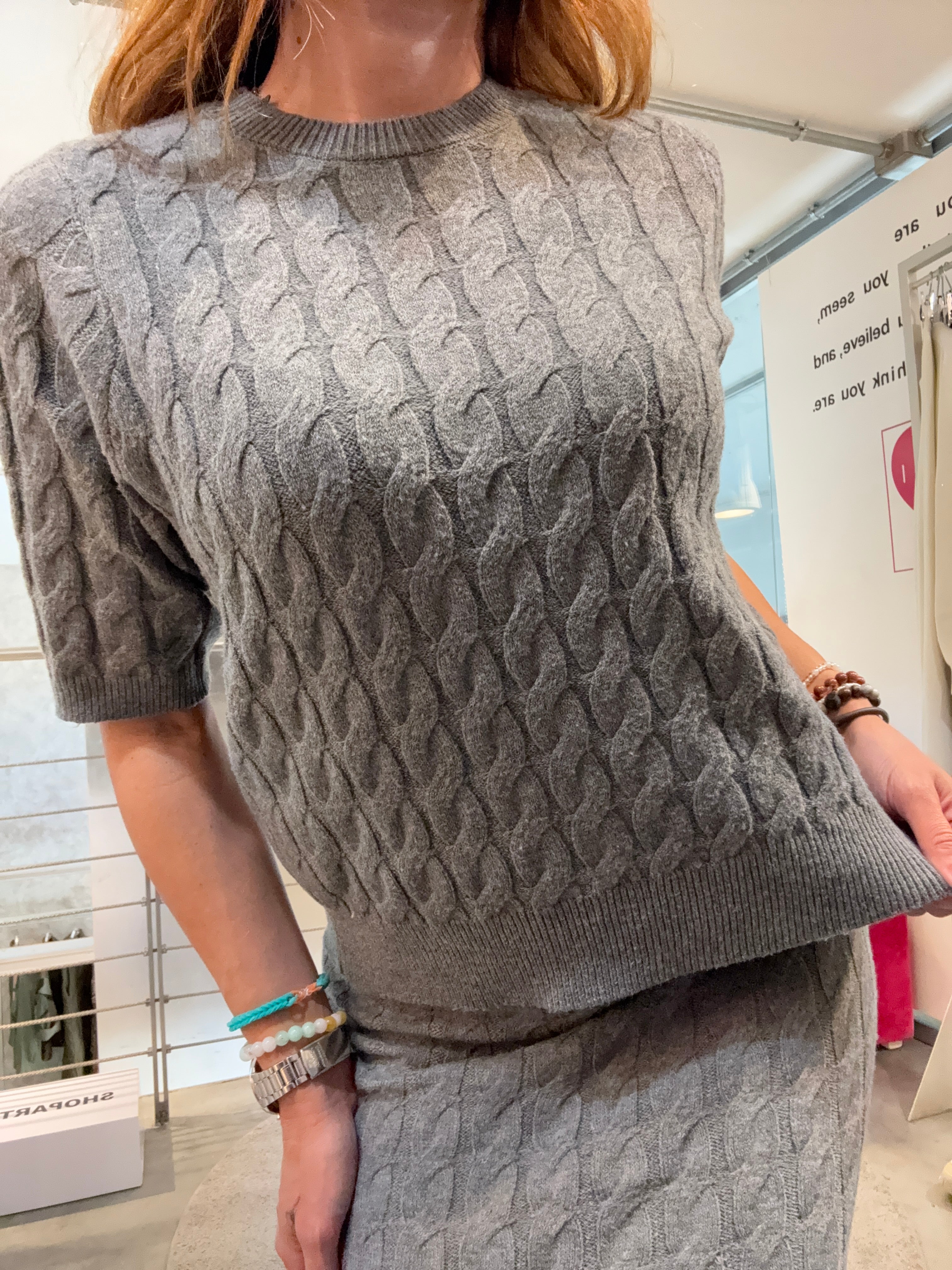 Maglia Treccia Mm Vero Moda
