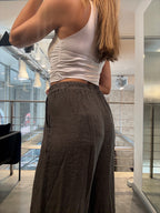 Pantaloni Lino Coulisses Landi