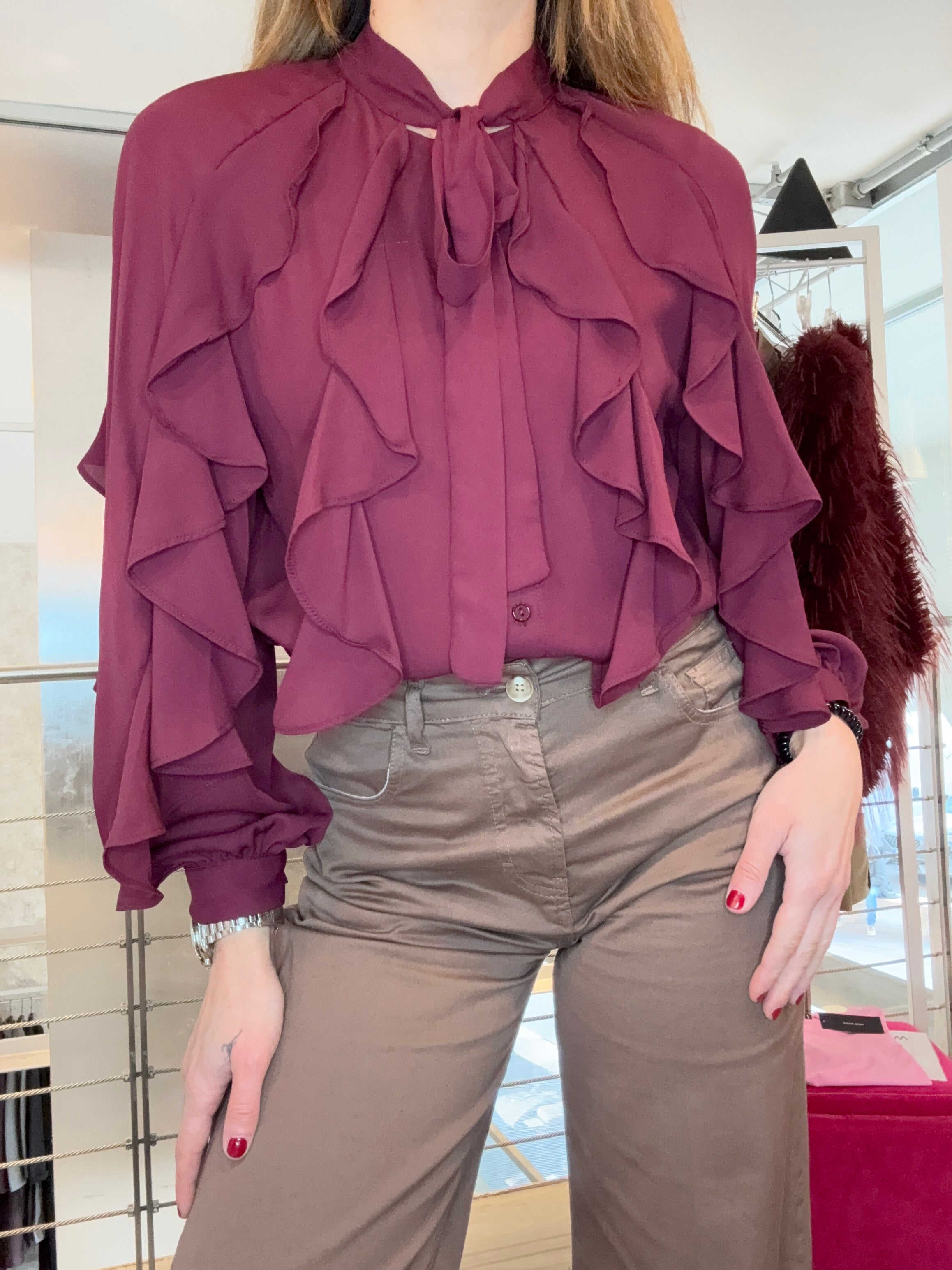 Camicia Rouches Glamorous