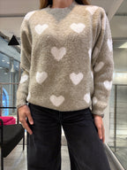 Pull Fluffy Cuori Molly Bracken