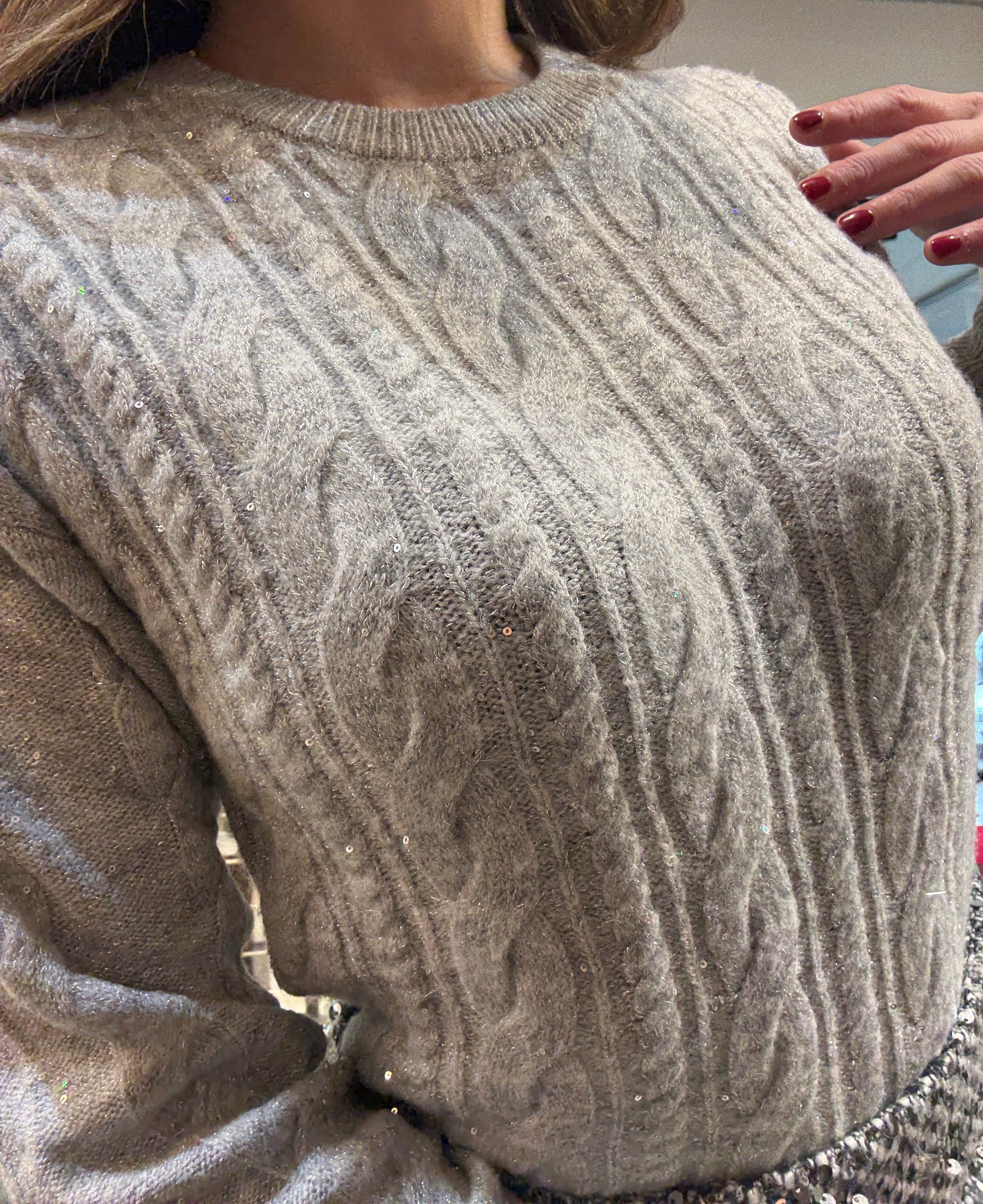 Pull Paillettes Mark Up