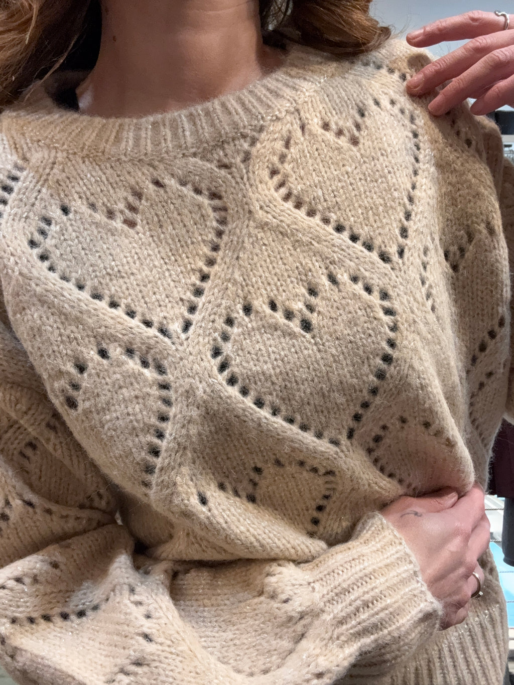 Pull Traforo Cuore Molly Bracken