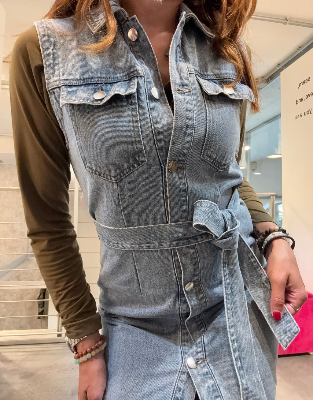 Abito Chemisier Denim Vero Moda