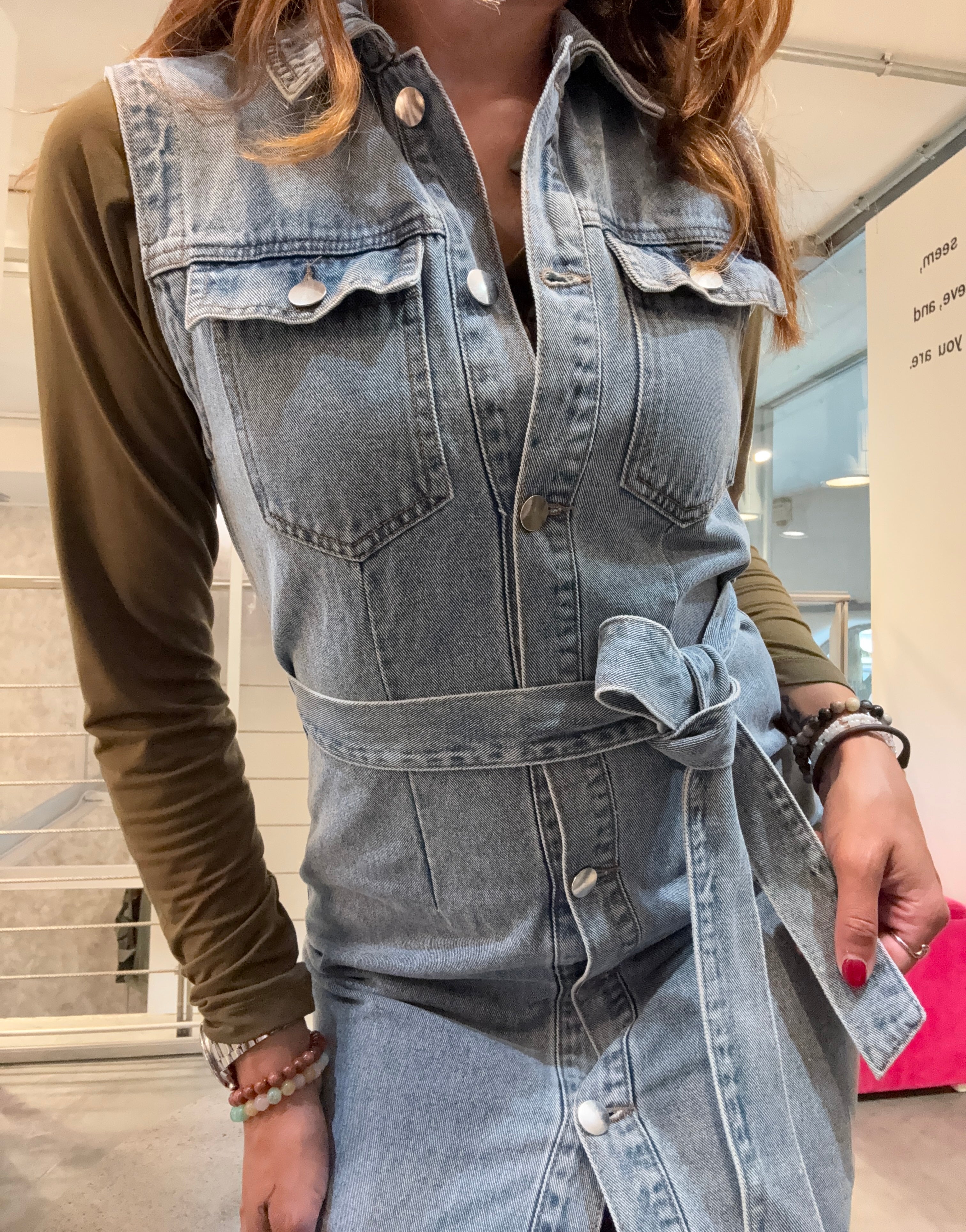 Abito Chemisier Denim Vero Moda
