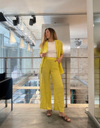 Pantalone Lino Elastico Landi