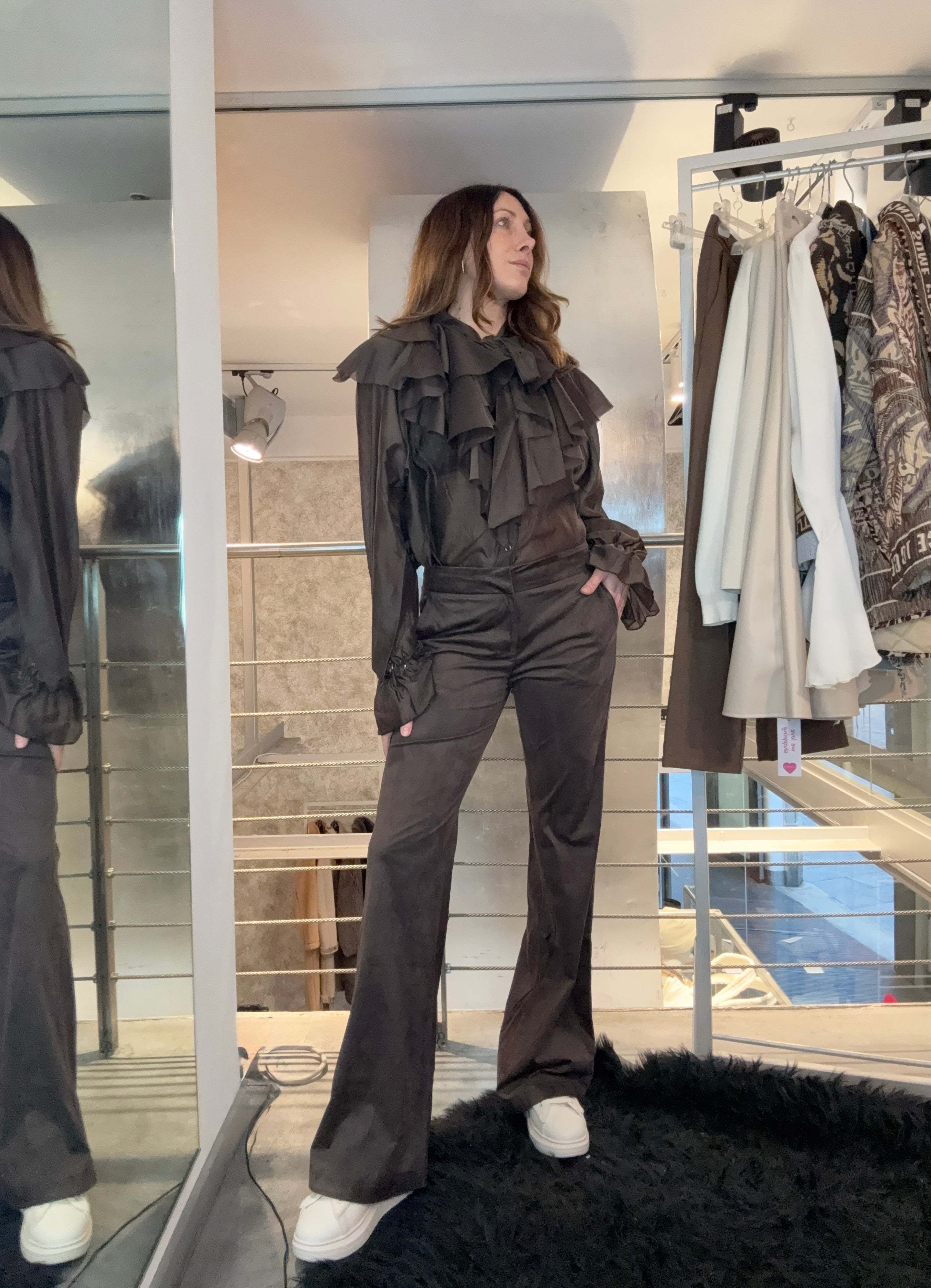 Pantaloni Suède Glamorous