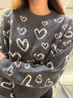 Pull Cuori Vero Moda