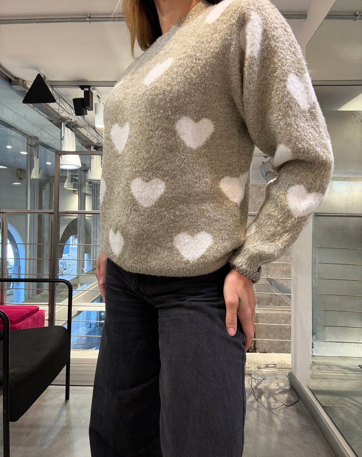 Pull Fluffy Cuori Molly Bracken