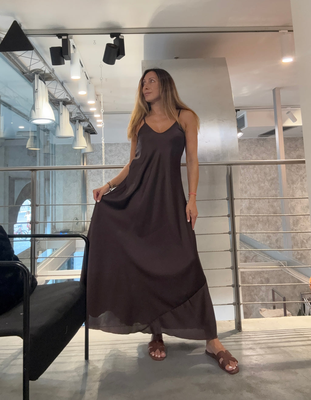Slip Dress Scollo a V Landi Love