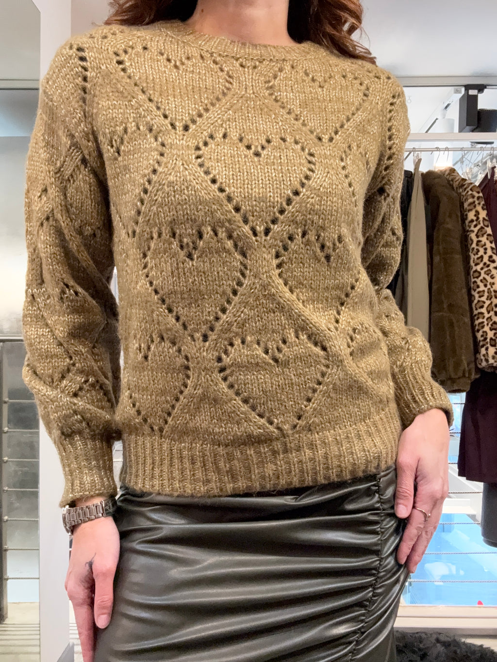 Pull Traforo Cuore Molly Bracken