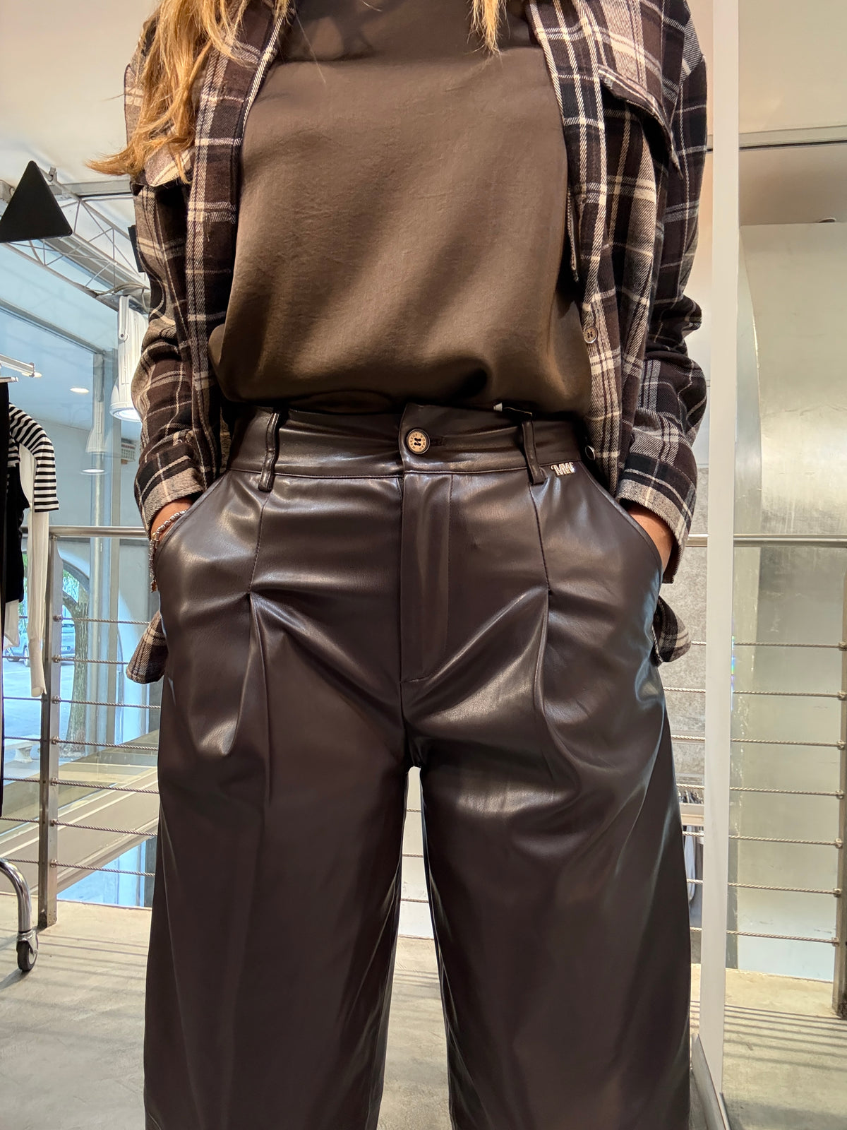 Pantalone Ecopelle Mark Up
