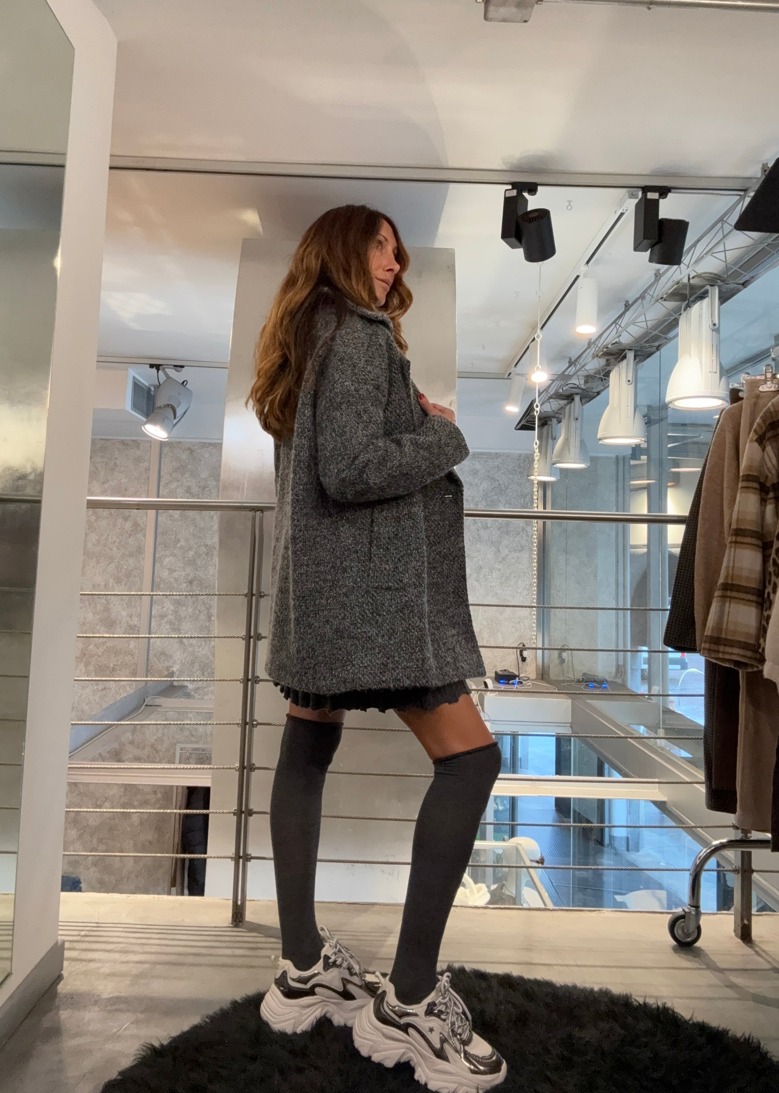 Cappotto Bouclé Lurex Molly Bracken