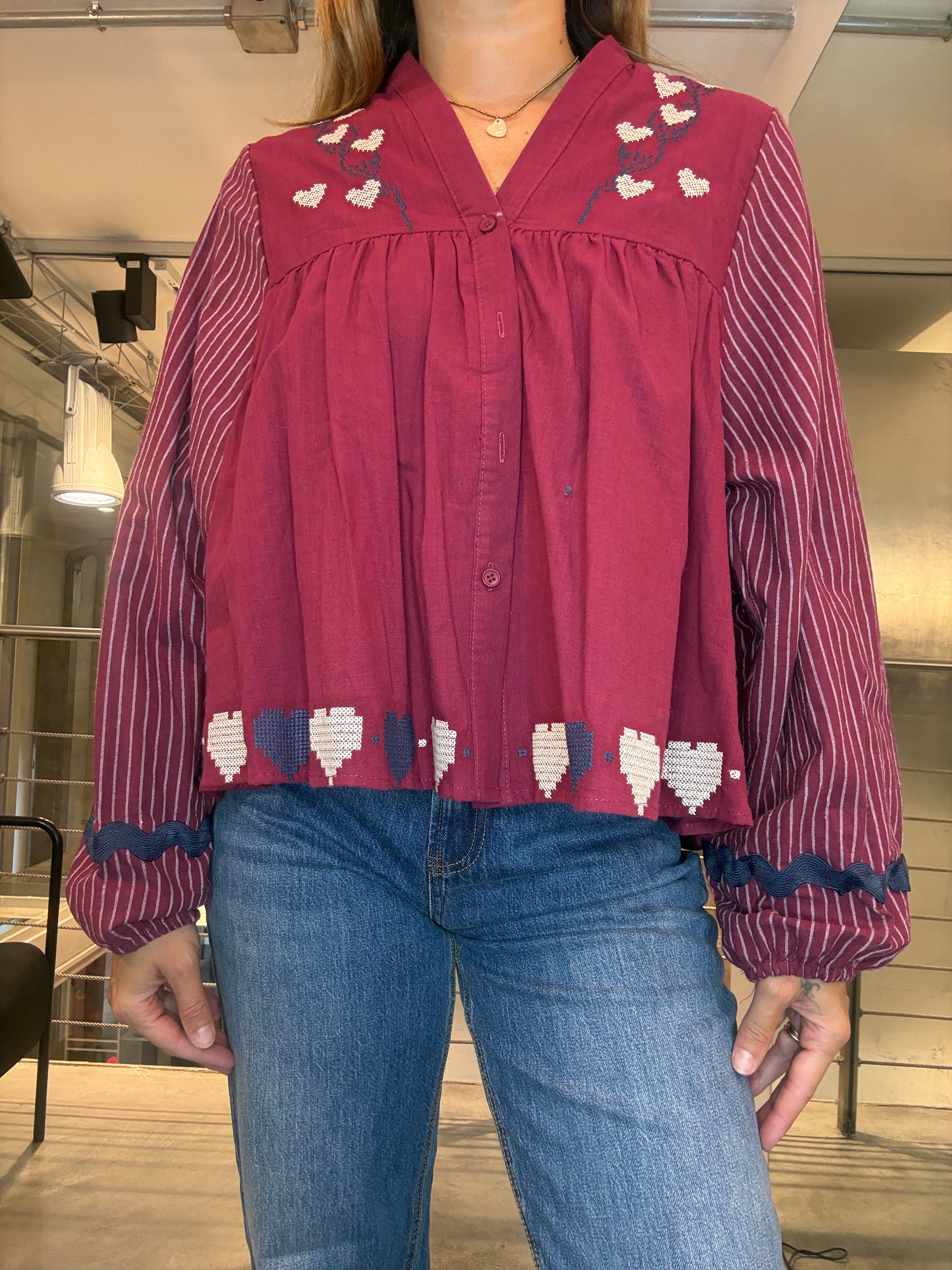 Camicia Ricami Landi