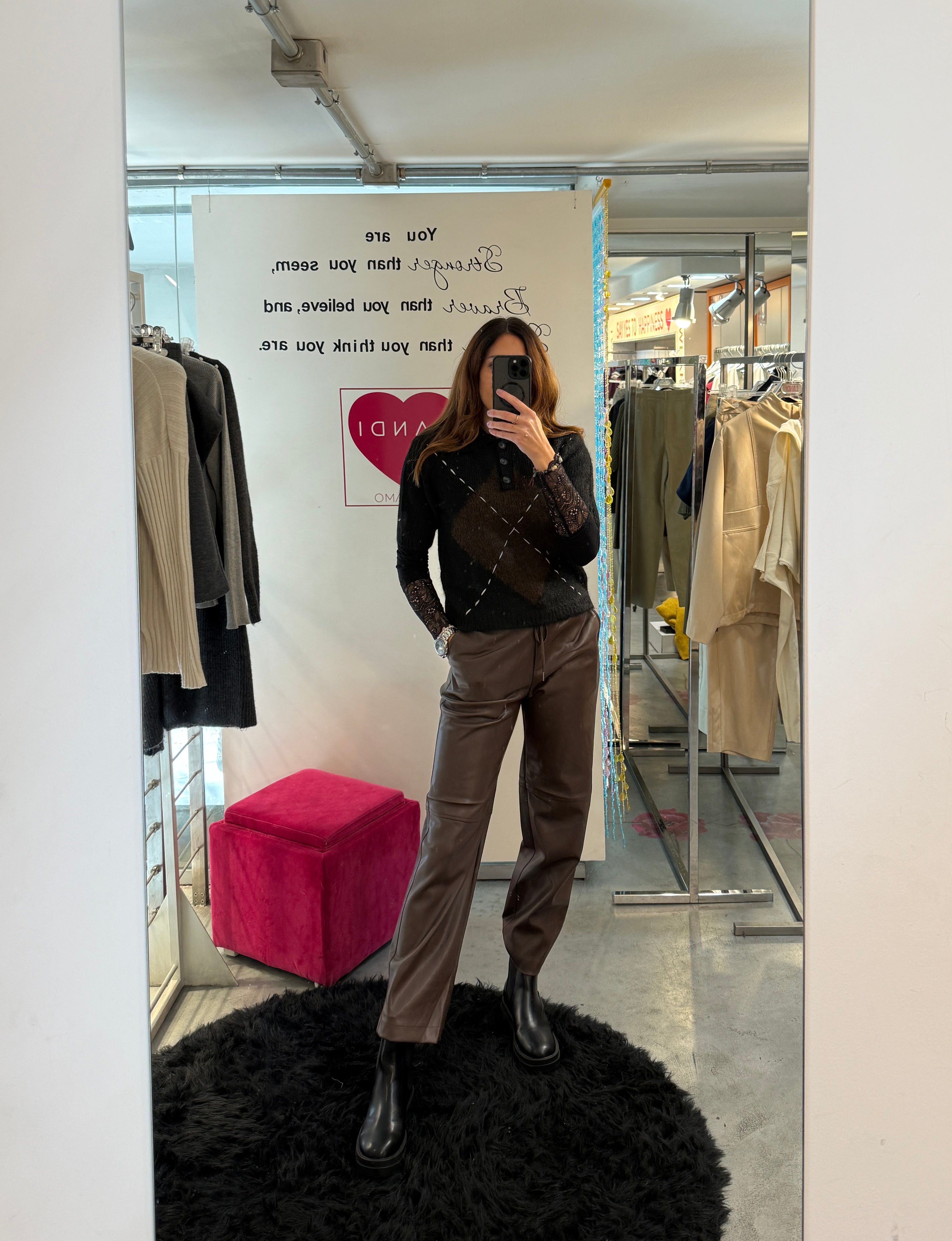 Pantalone Ecopelle Soyaconcept