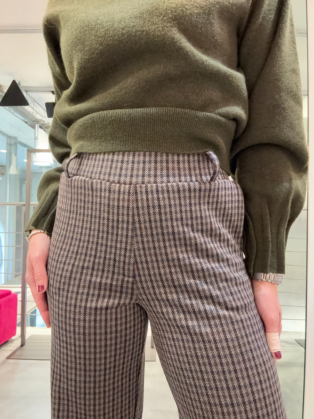Pantalone Pieds de Poule Soyaconcept