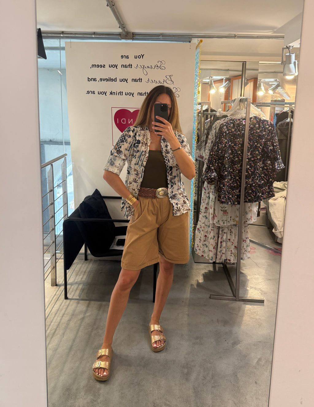 Camicia Foglioline Landi