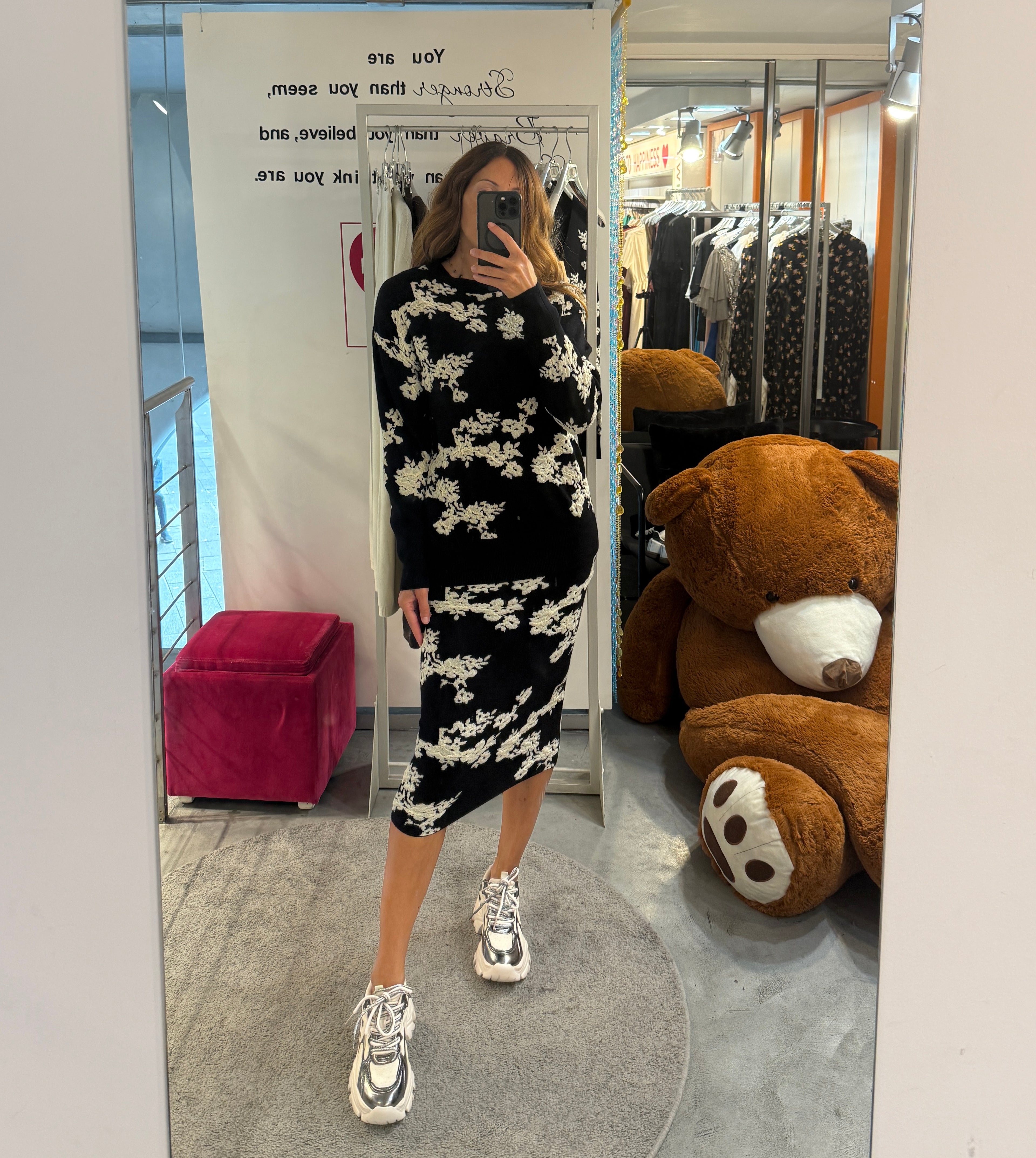 Maglia Lunga Fiori Vero Moda