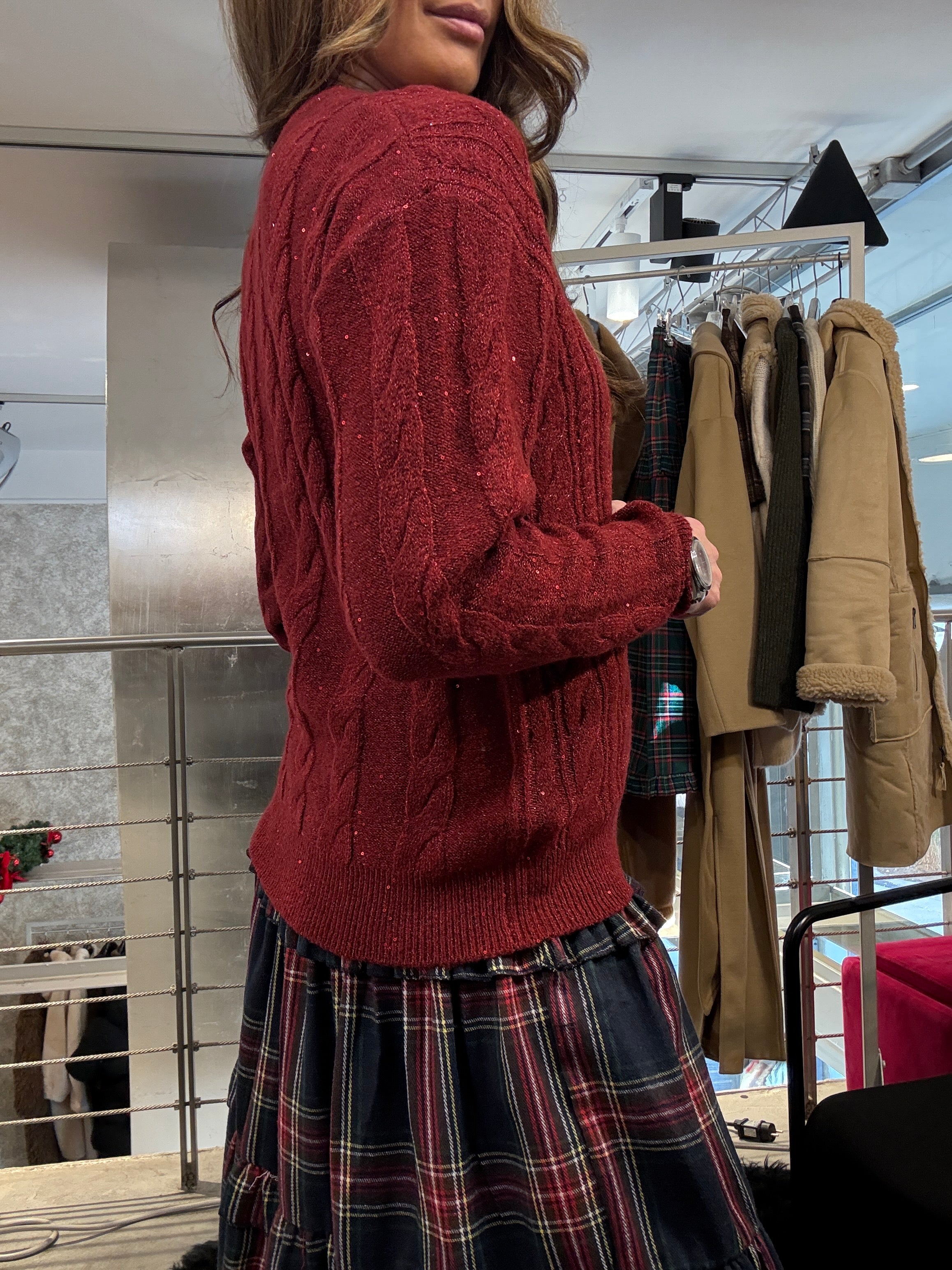 Pull Paillettes Mark Up