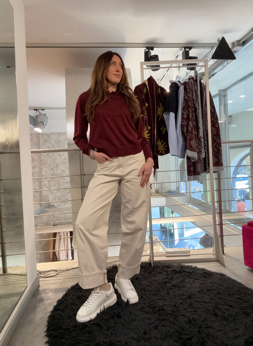 Jeans Baggy Risvolto Vero Moda