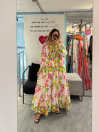 Abito Maxi Fiori Antica Sartoria
