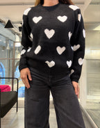 Pull Fluffy Cuori Molly Bracken