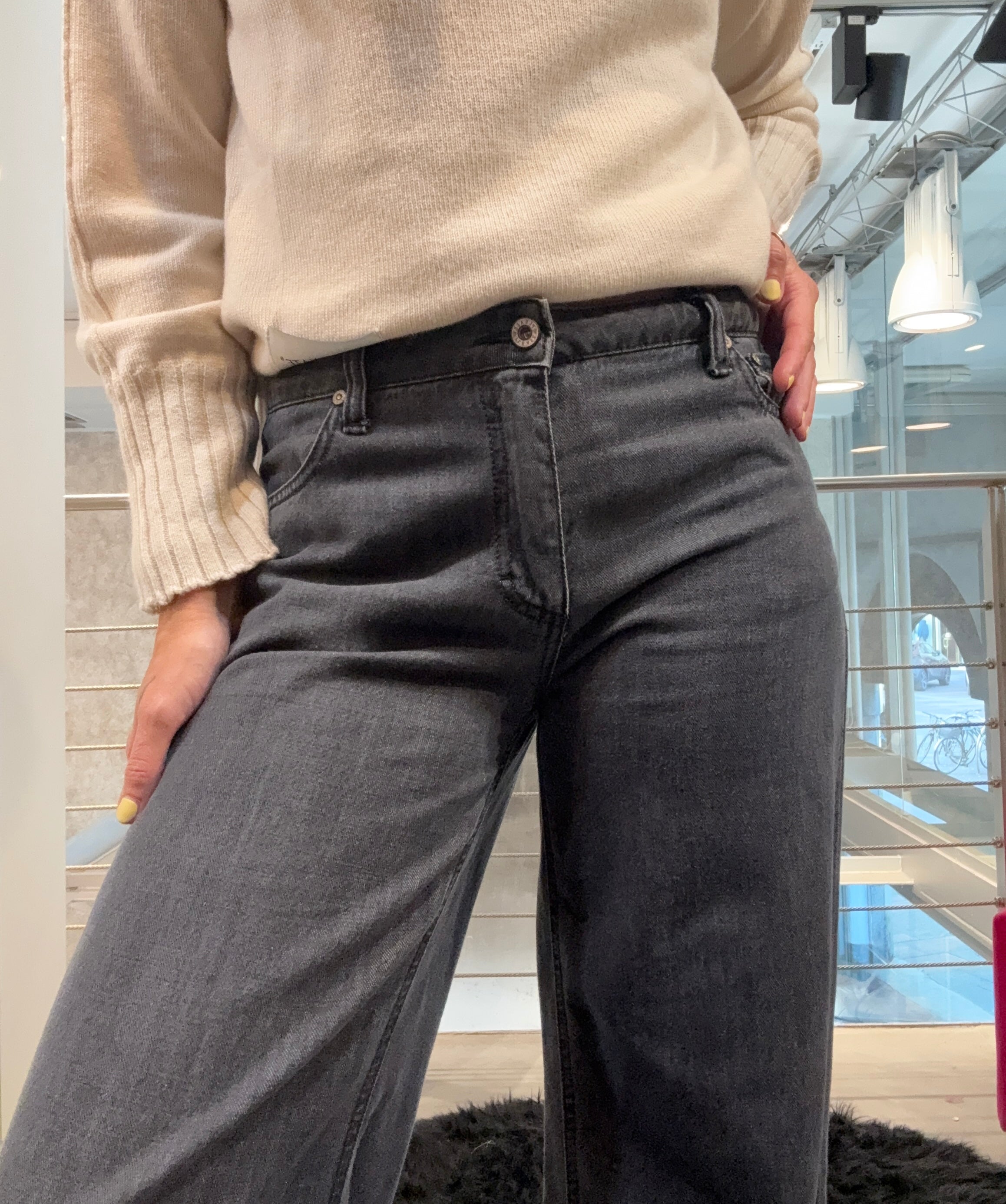 Denim Wide Leg Grey Please