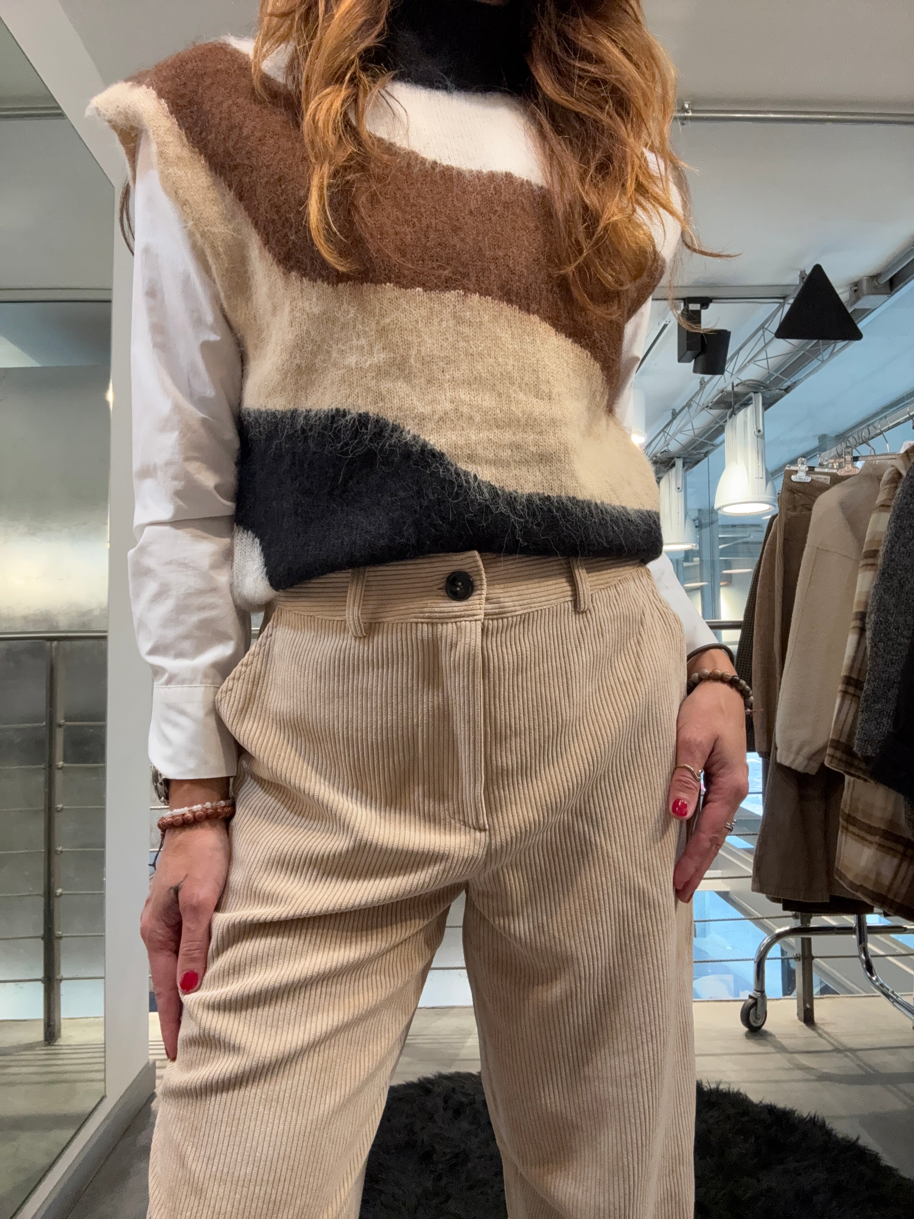 Gilet Lupetto Righe Molly Bracken