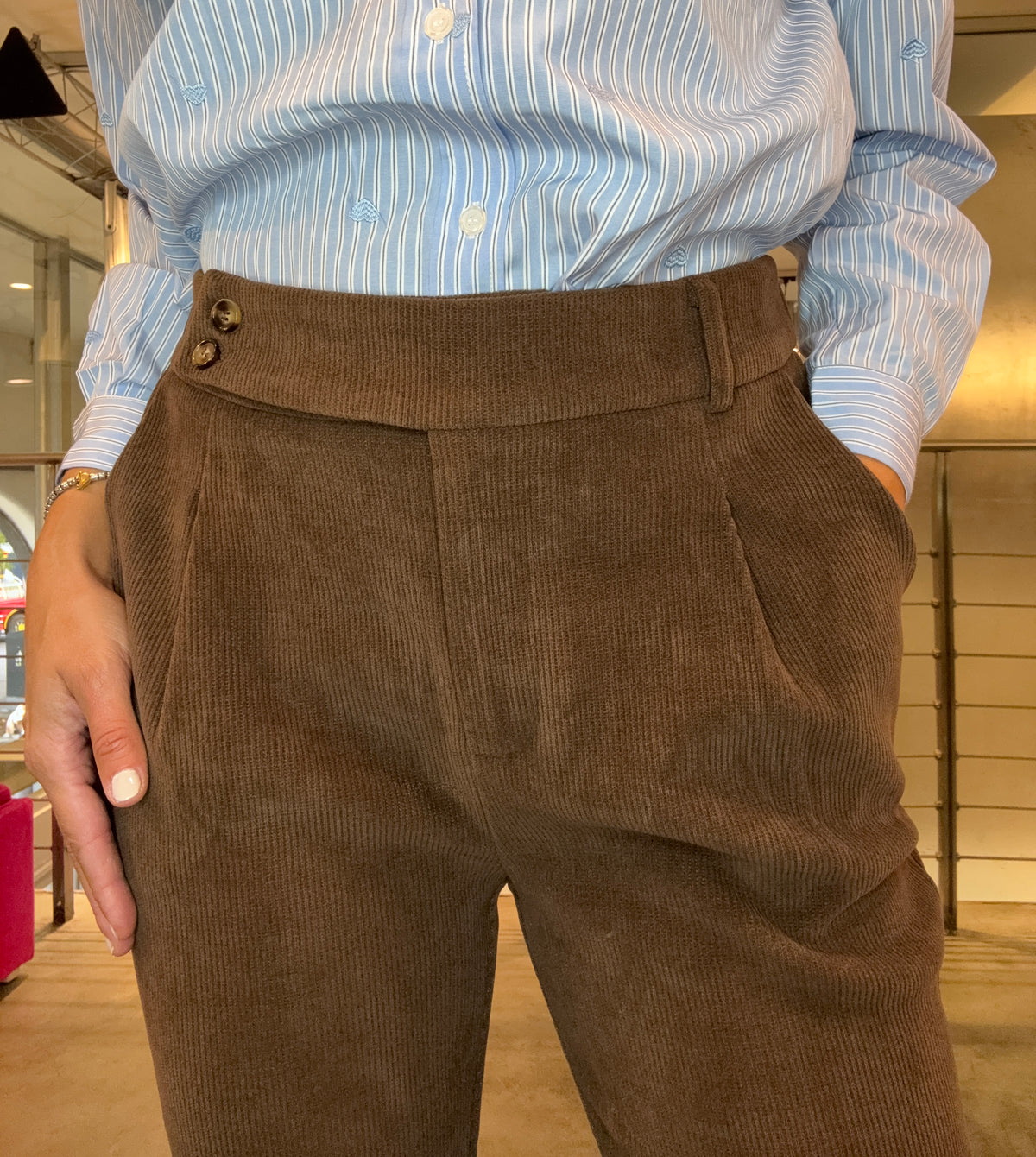 Pantalone Velluto Molly Bracken