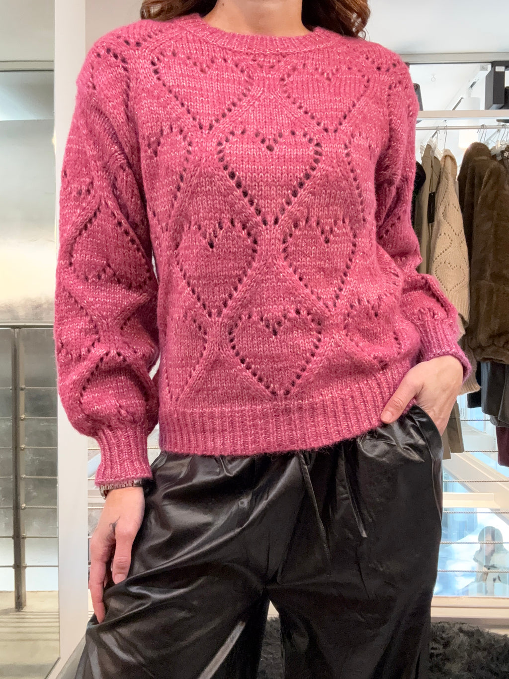 Pull Traforo Cuore Molly Bracken