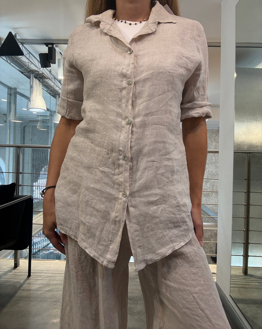 Camicia Lino Landi Love