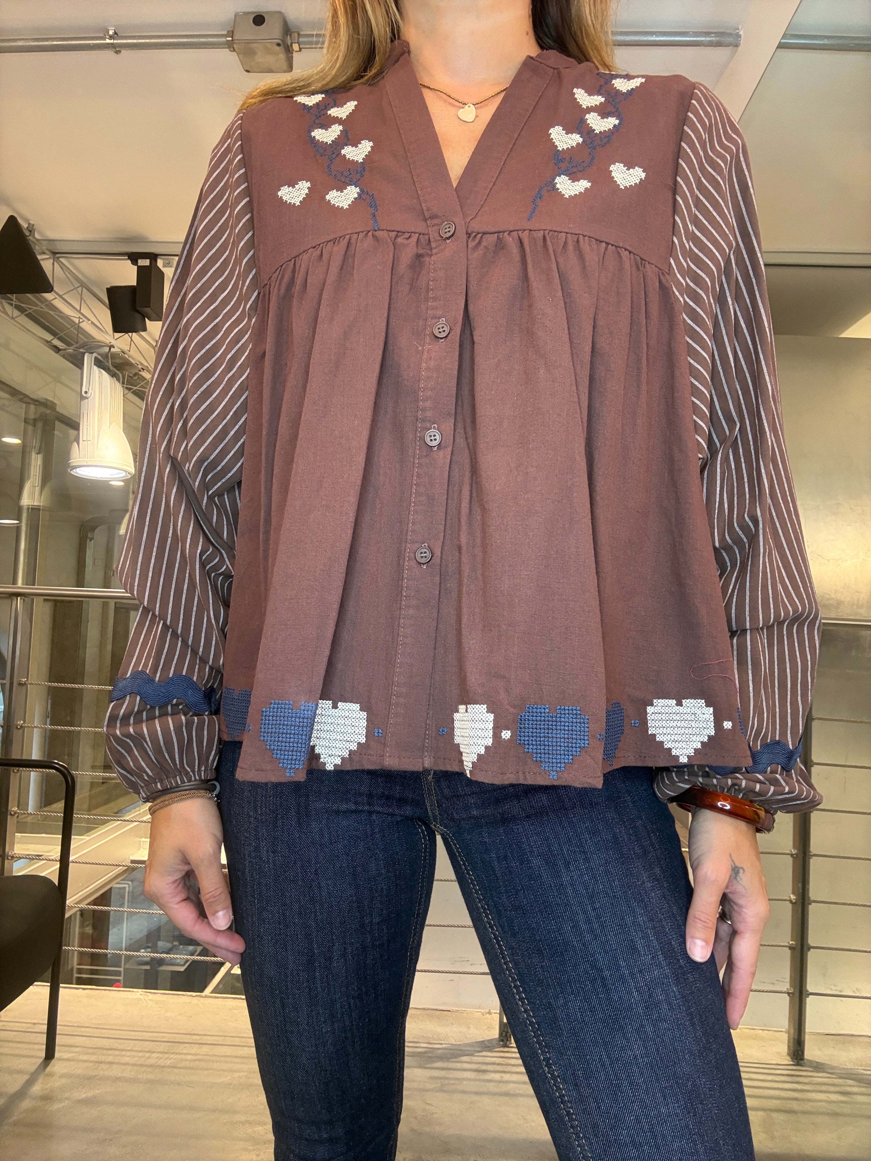 Camicia Ricami Landi