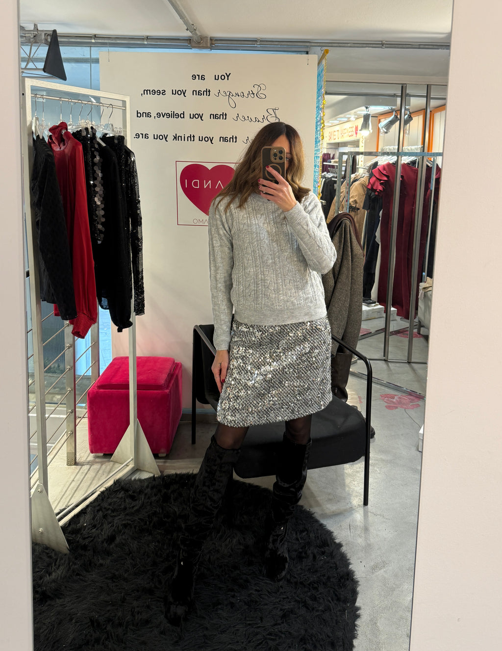 Pull Paillettes Mark Up