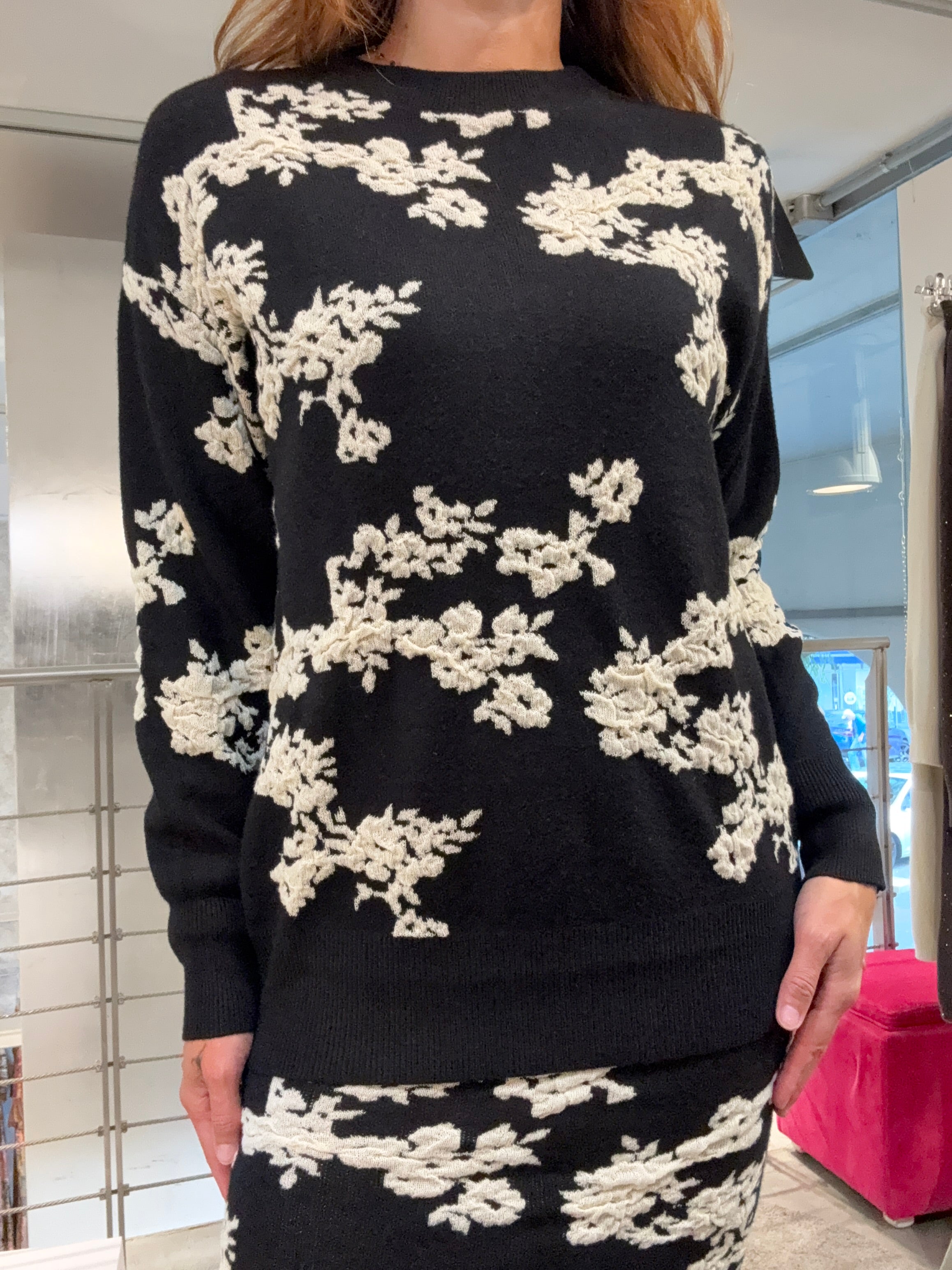 Maglia Lunga Fiori Vero Moda