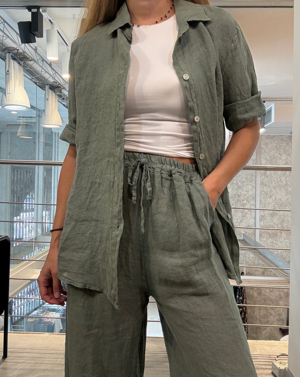 Camicia Lino Landi Love
