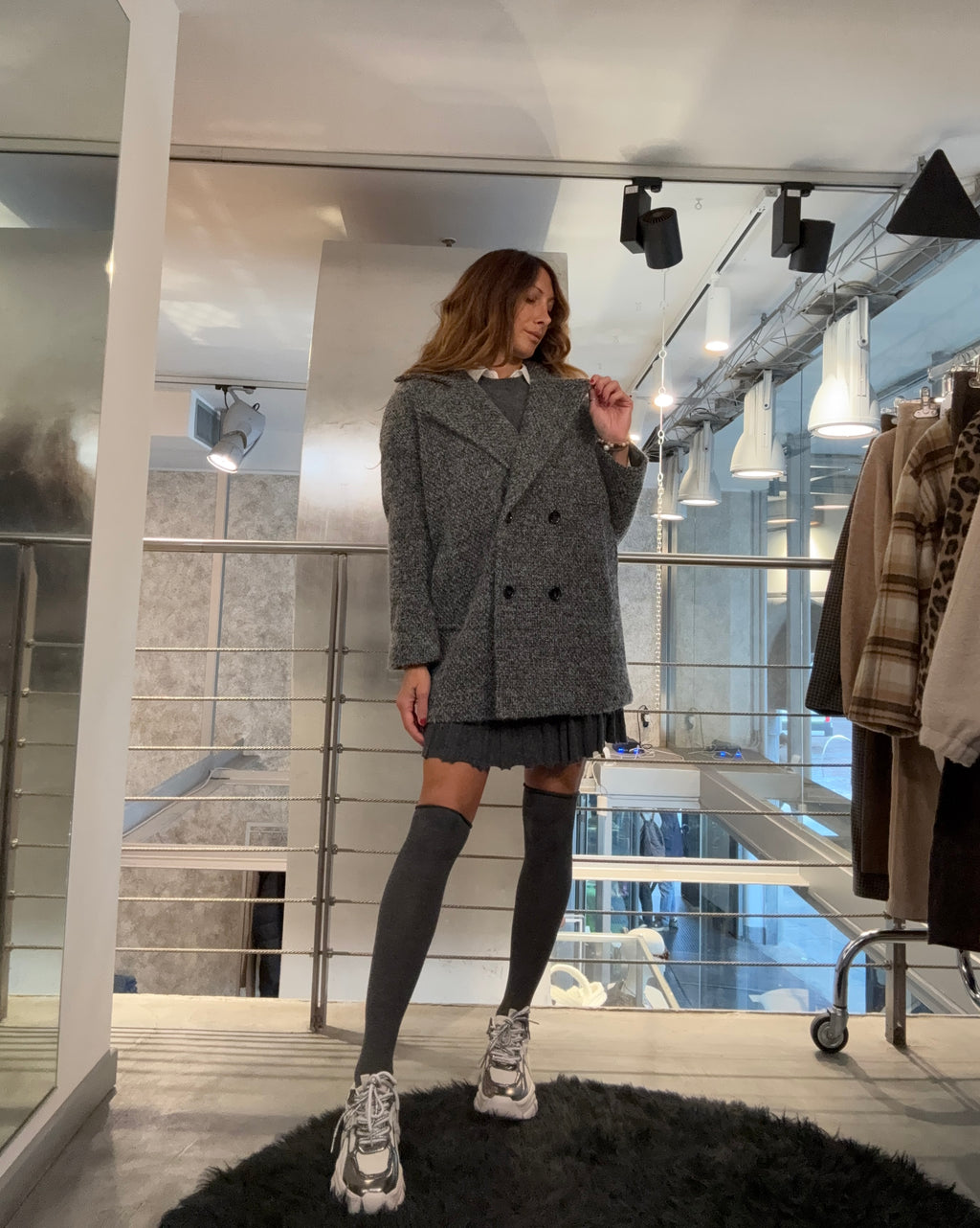 Cappotto Bouclé Lurex Molly Bracken