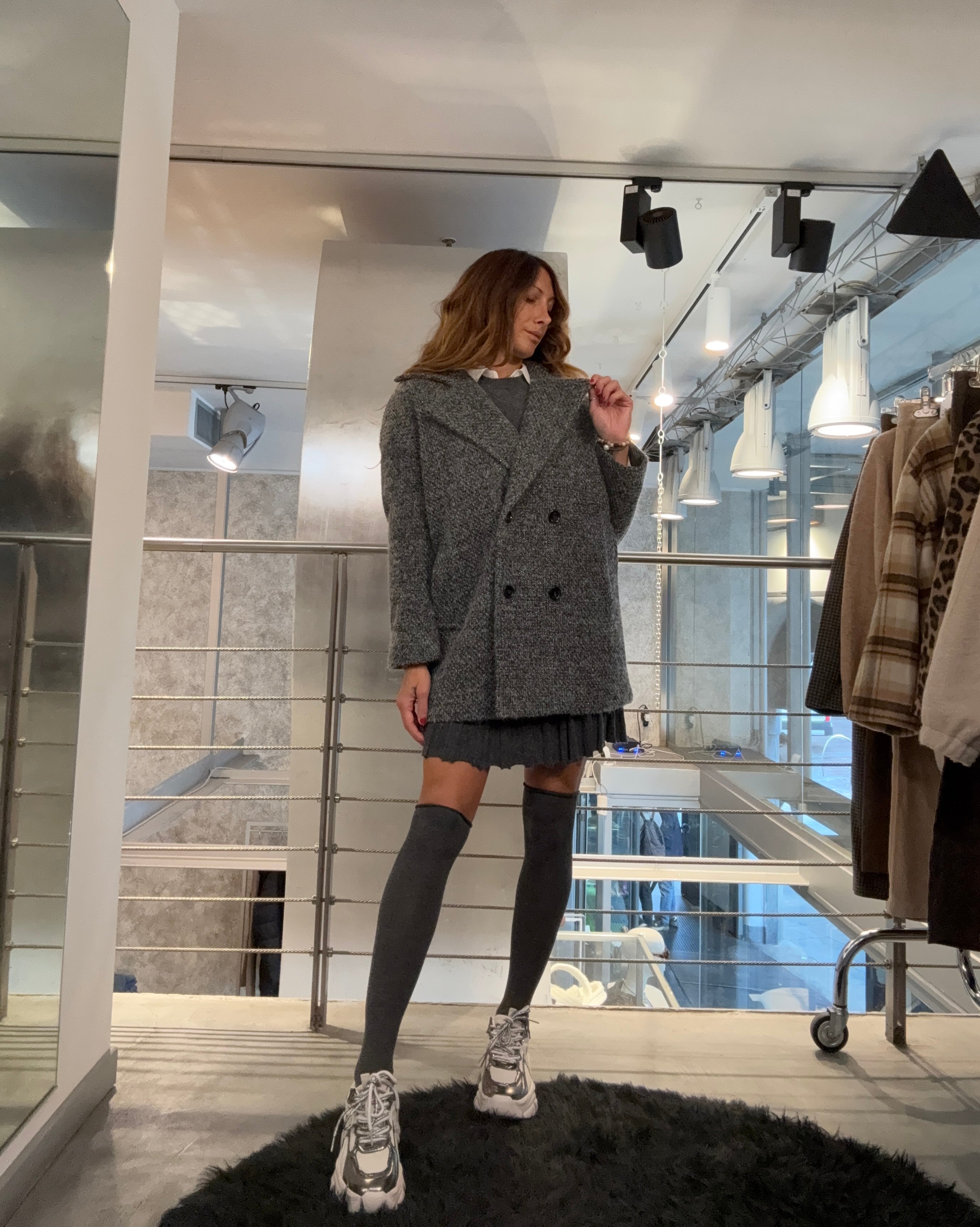 Cappotto Bouclé Lurex Molly Bracken