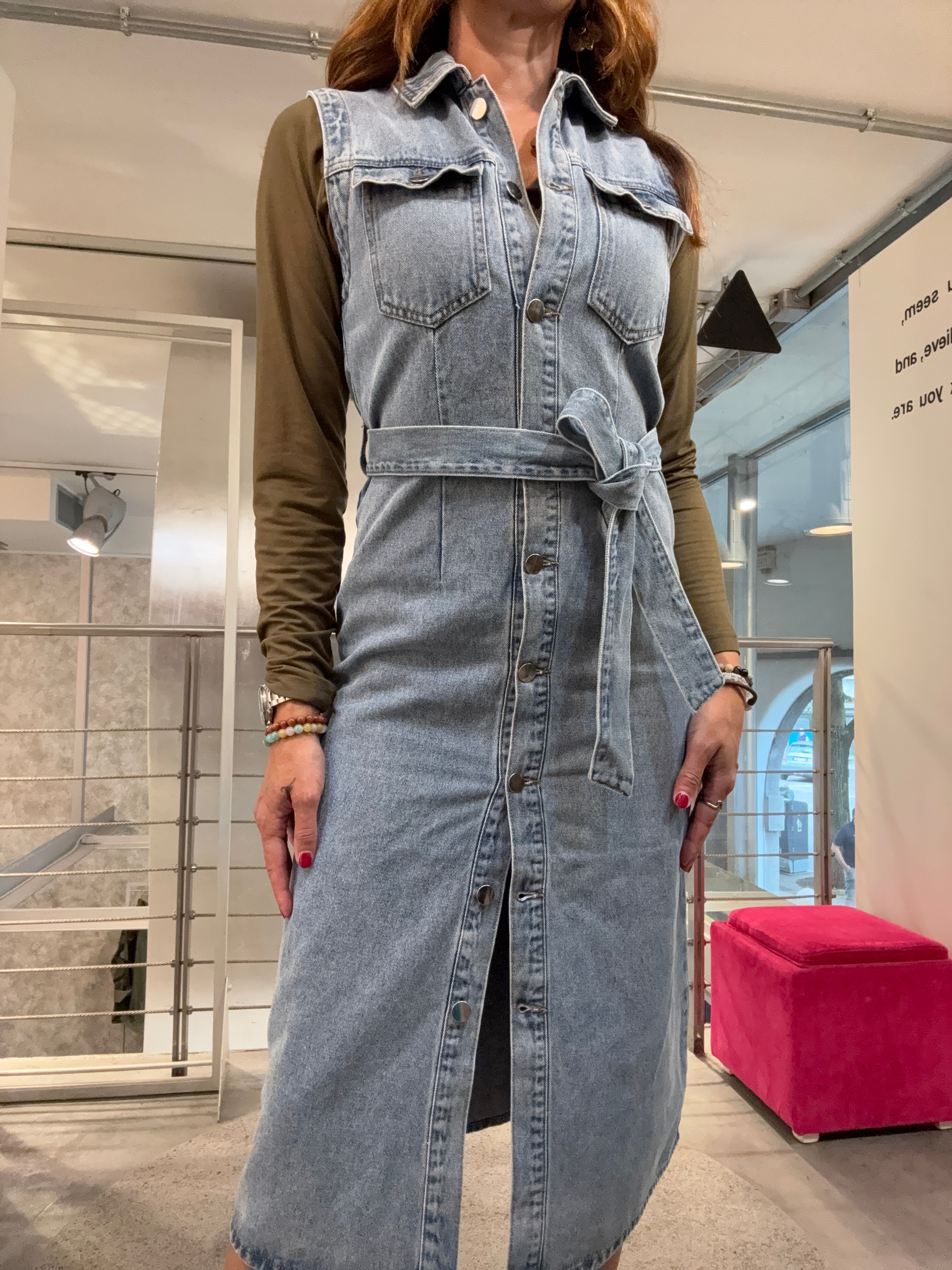 Abito Chemisier Denim Vero Moda