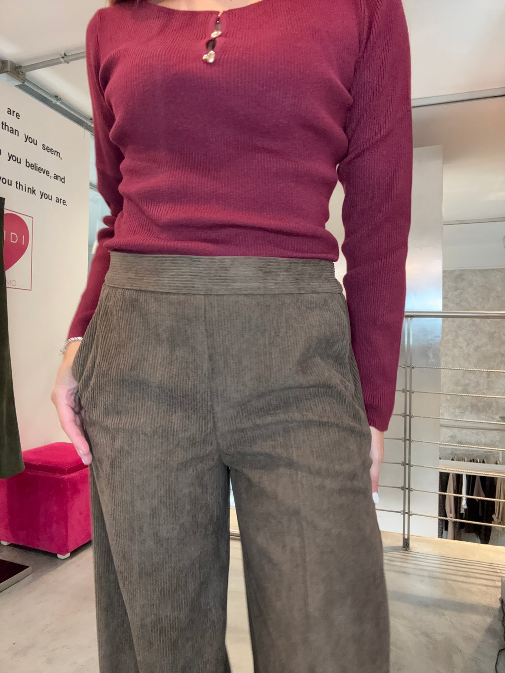 Pantalone Velluto Mark Up