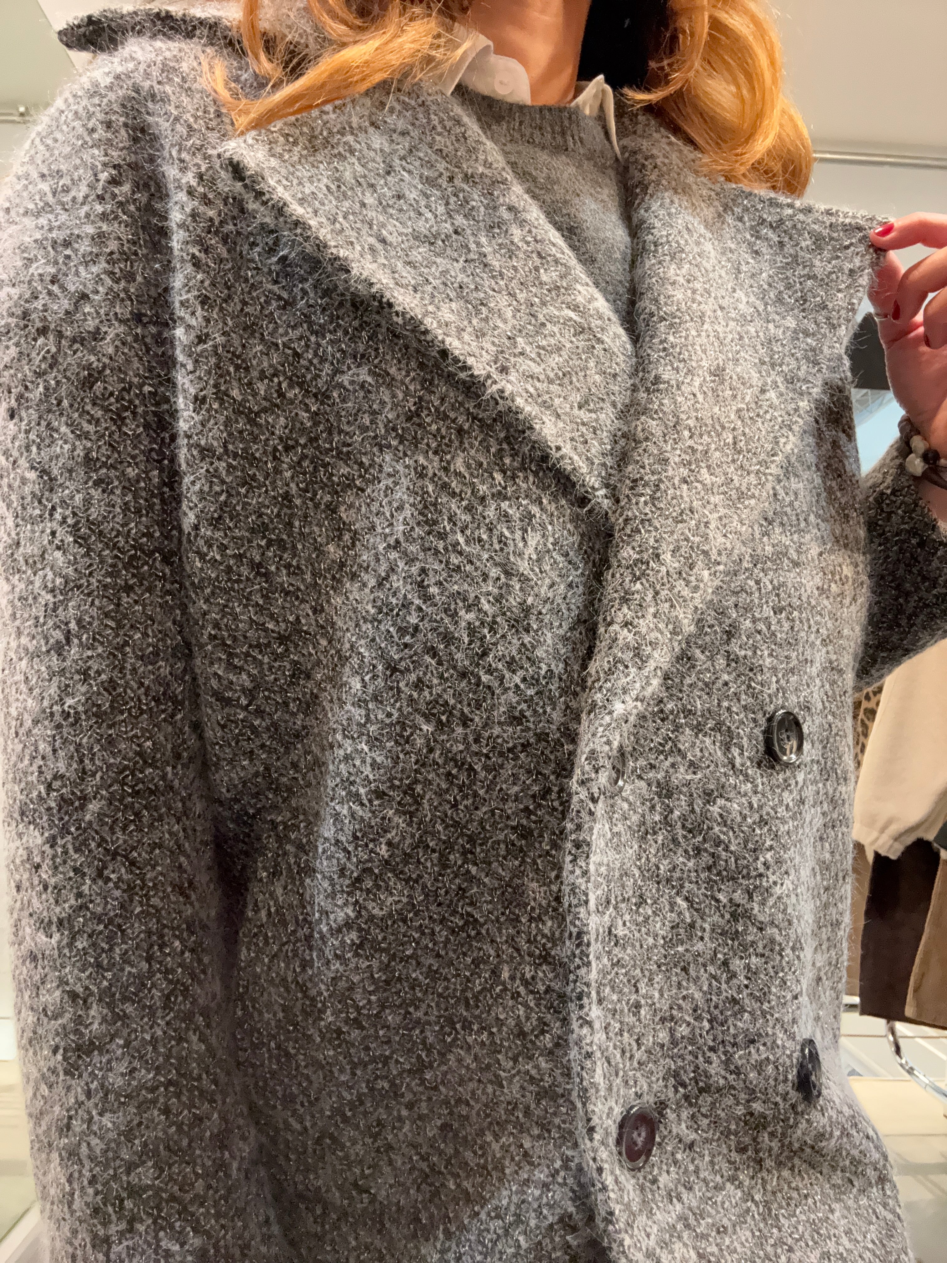 Cappotto Bouclé Lurex Molly Bracken