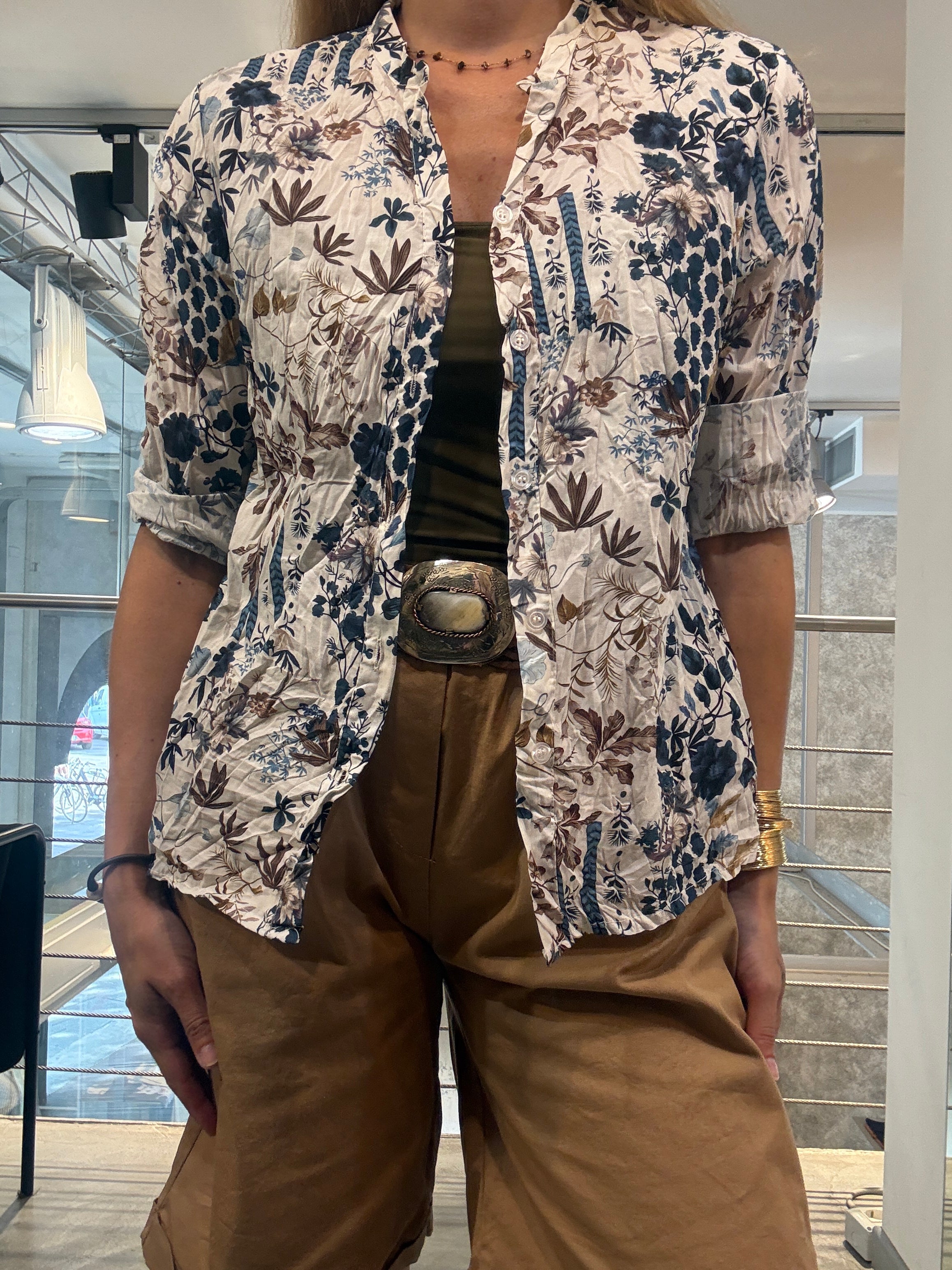 Camicia Foglioline Landi