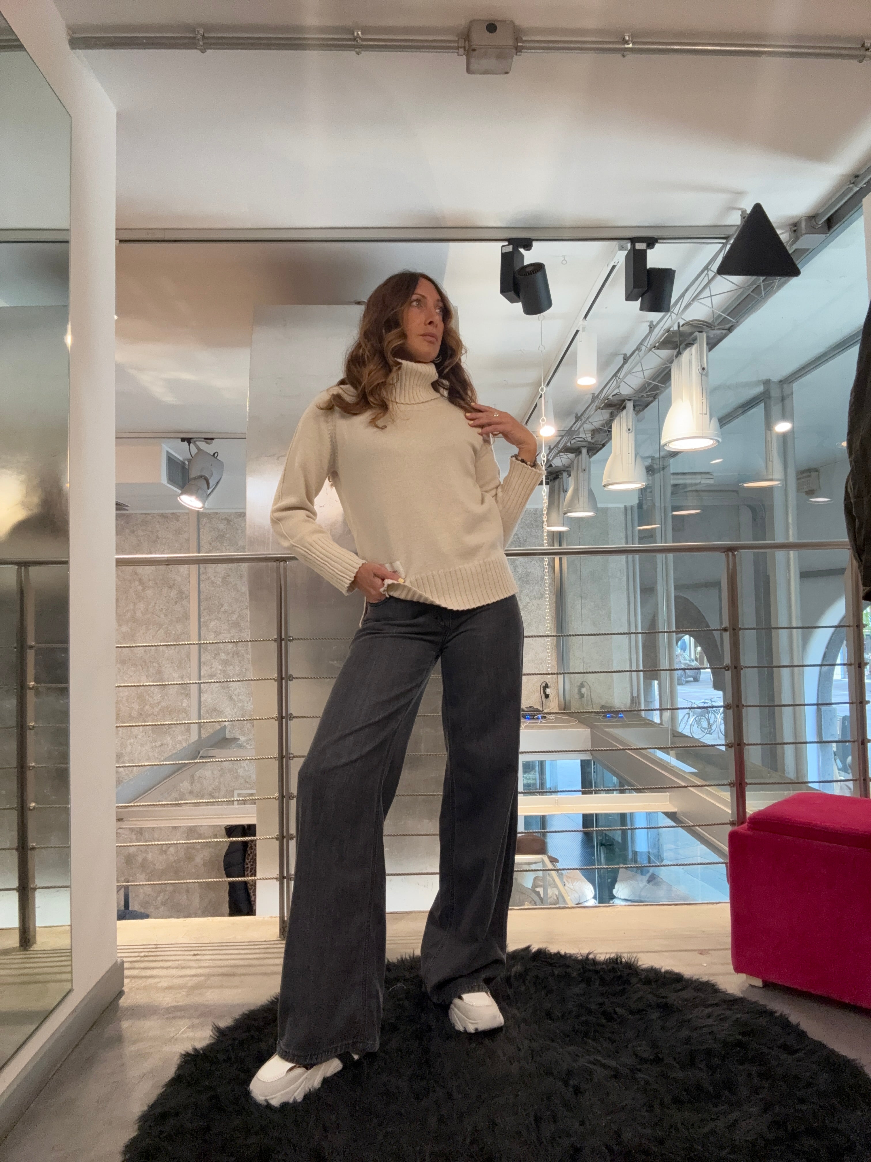 Denim Wide Leg Grey Please